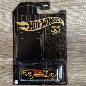 Hot Wheels 1967 Camaro Chevy 55th Anniversary Black & Yellow Series 2023 New Car